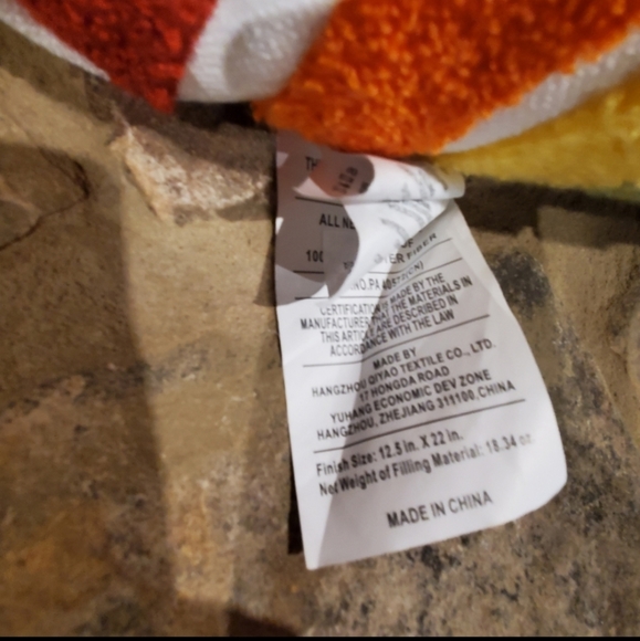 Rainbow Throw Pillow-NWT - Picture 3 of 4